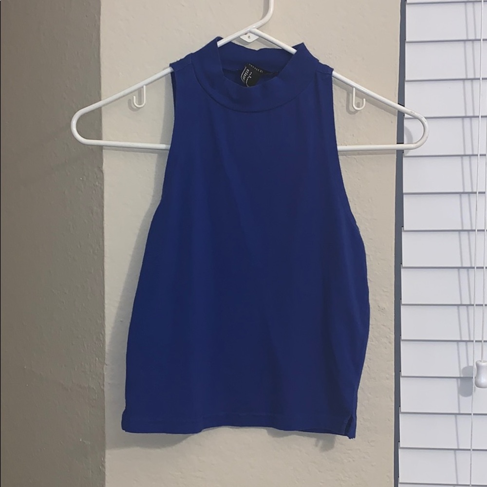 Tight navy blue tank